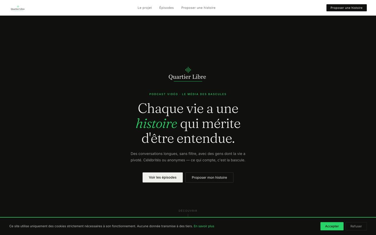 Quartier Libre — Accueil